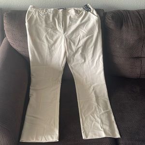 New York and company cream trousers